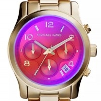 Michael Kors MK5939 Damenuhr Chronograph Edelstahl pink Goldfarben