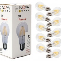 10er Pack LED Filament 8 Watt E27 2700K 860lm nicht dimmbar