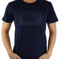 Lacoste Herren T-Shirt Rundhalsausschnitt Crocodile Brand Navy | Restposten und Grosshandel