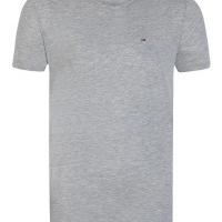 Tommy Hilfiger Herren T-Shirt Rundhalsausschnitt Grau | Restposten und Grosshandel