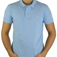 Ralph Lauren Herren Polo-Shirts Custom Fit Small Pony Hellblau | Restposten und Grosshandel