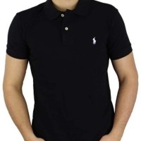 Ralph Lauren Herren Polo-Shirts Custom Fit Small Pony Schwarz White | Restposten und Grosshandel