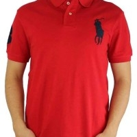 Ralph Lauren Herren Polo-Shirts Slim Fit  Big Pony Rot | Restposten und Grosshandel