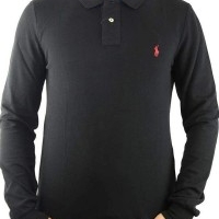 Ralph Lauren Herren Polo-Shirts Small Pony Schwarz Red | Restposten und Grosshandel