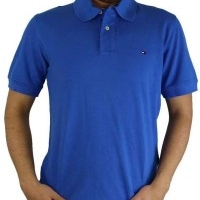 Tommy Hilfiger Herren Polo-Shirts Regular Fit Saxblau | Restposten und Grosshandel